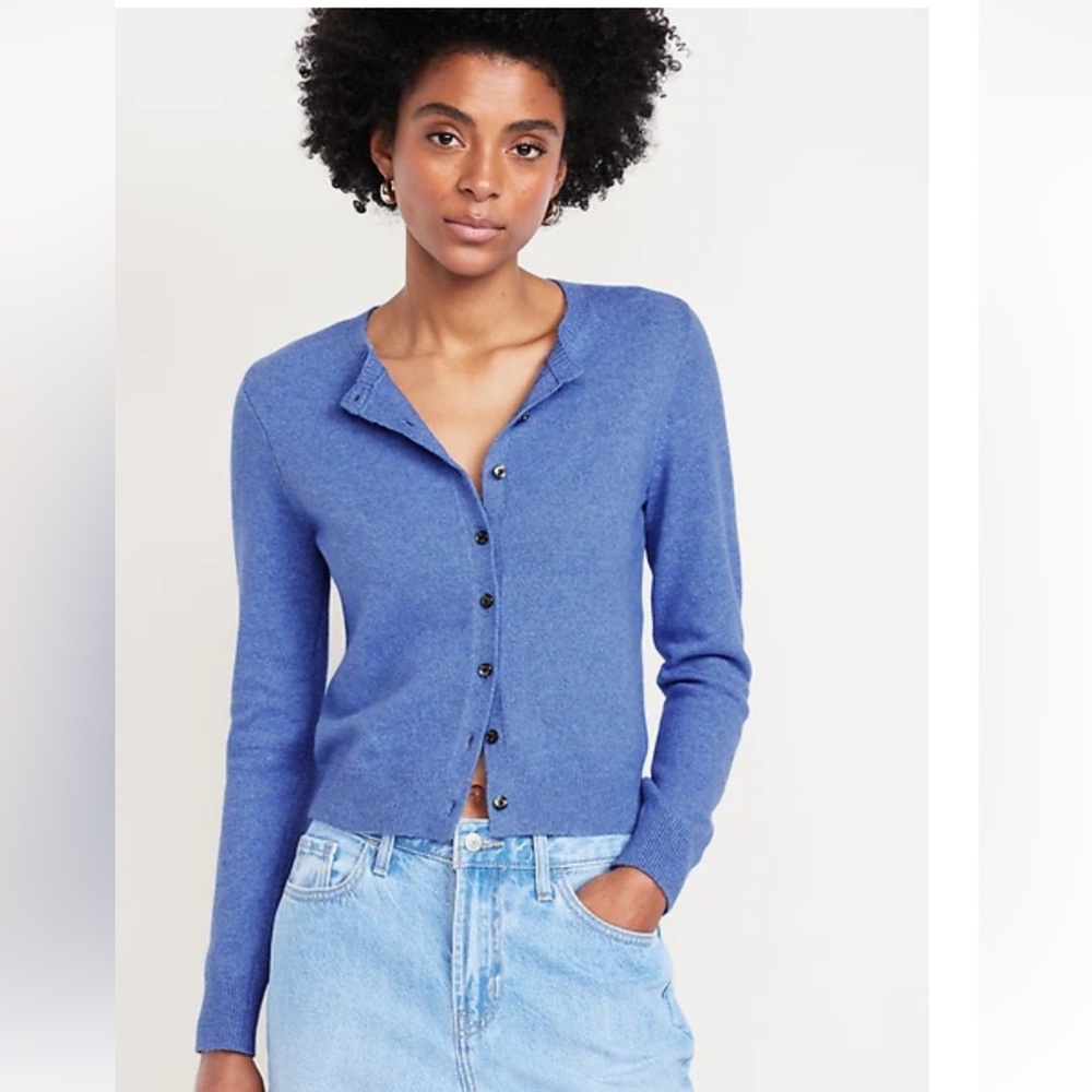 Old Navy SoSoft blue button up cardi
